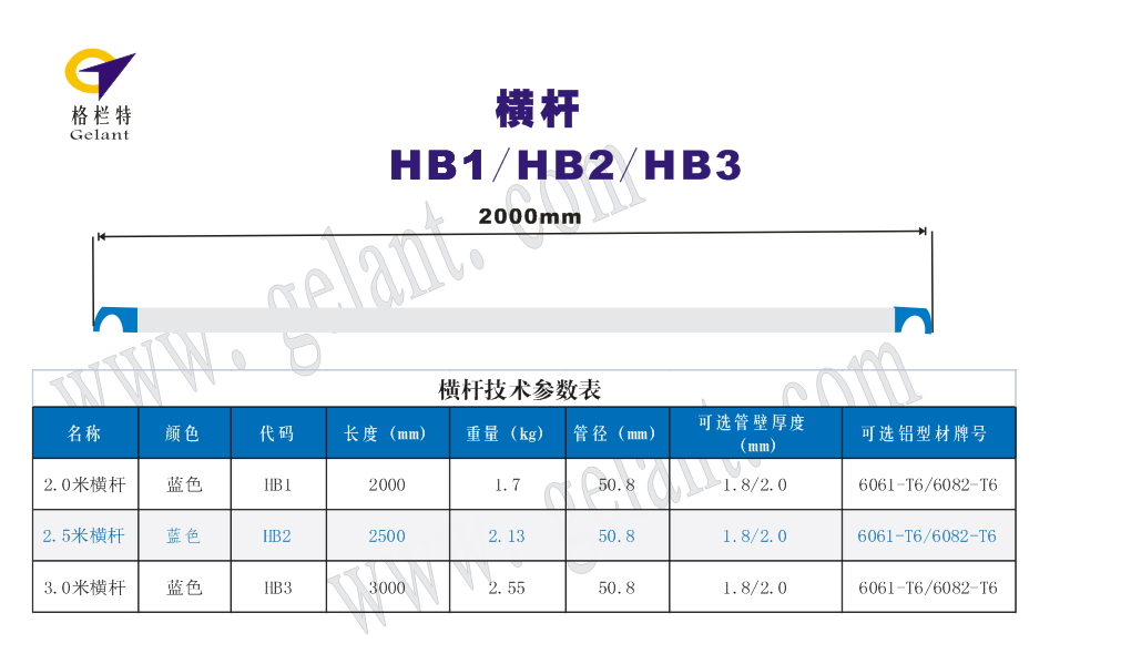 铝合金脚手架横杆